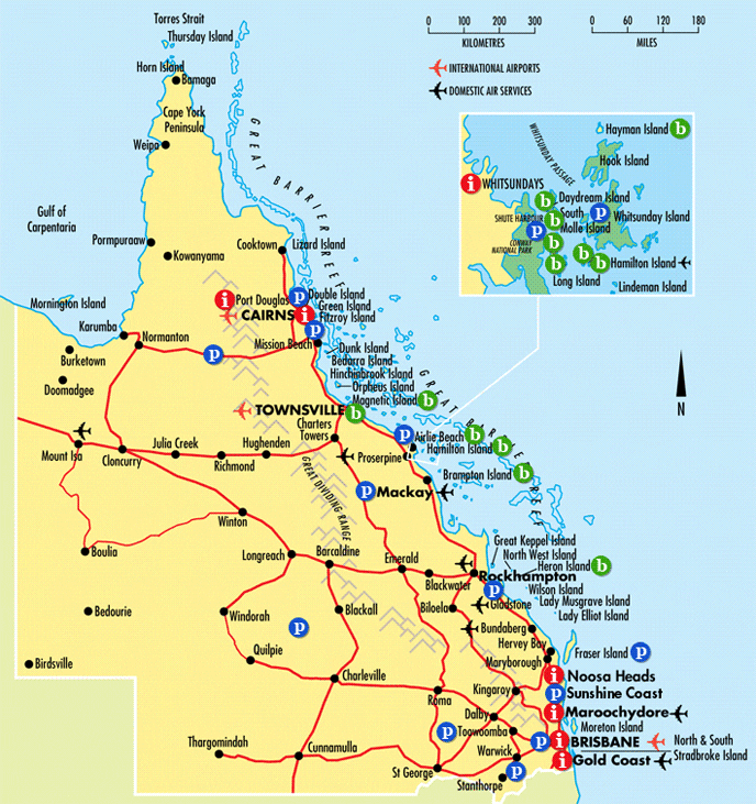 queensland travel time distance